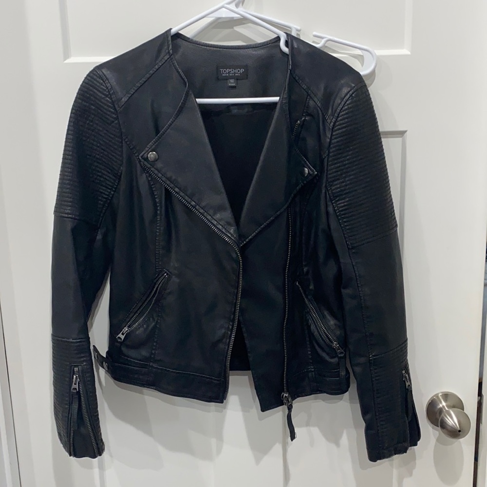 Women’s size 4 leather moto jacket